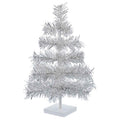 Silver Tinsel Christmas Tree