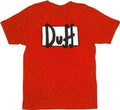Simpsons Duff Beer Replica Adult Unisex Halloween Cosplay Costume Red T-shirt