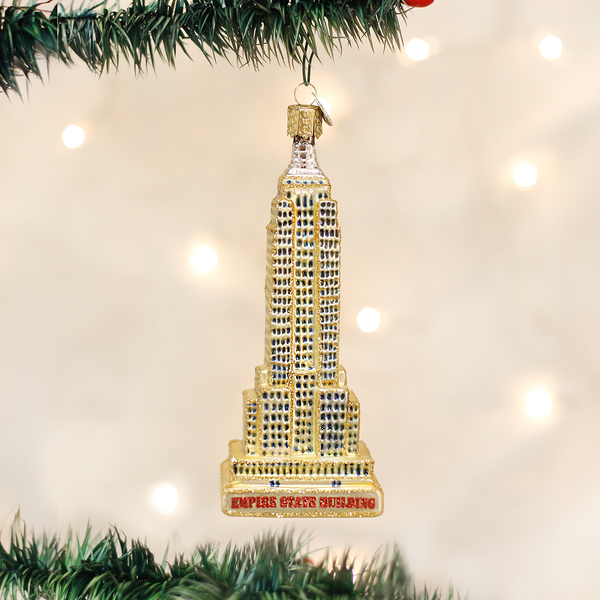Empire State Building Glass Ornament