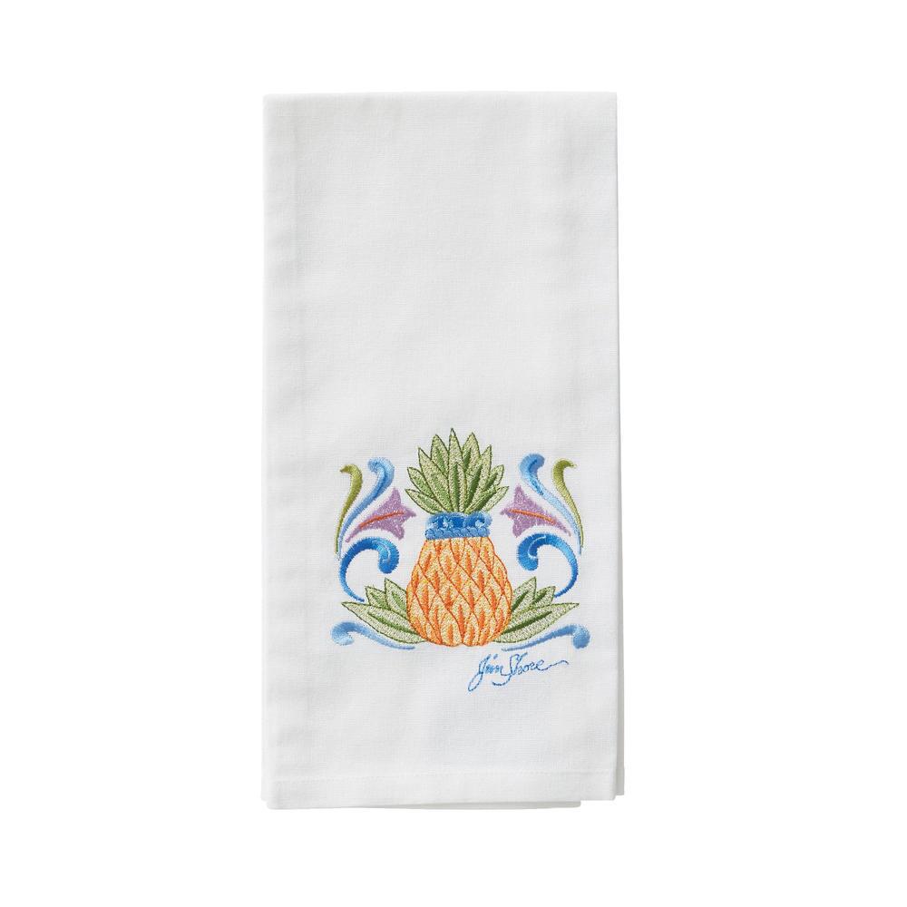 Embroidered Tea Towel - Pineapple