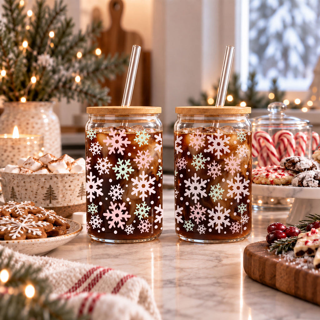 Pastel Snowflakes 17oz