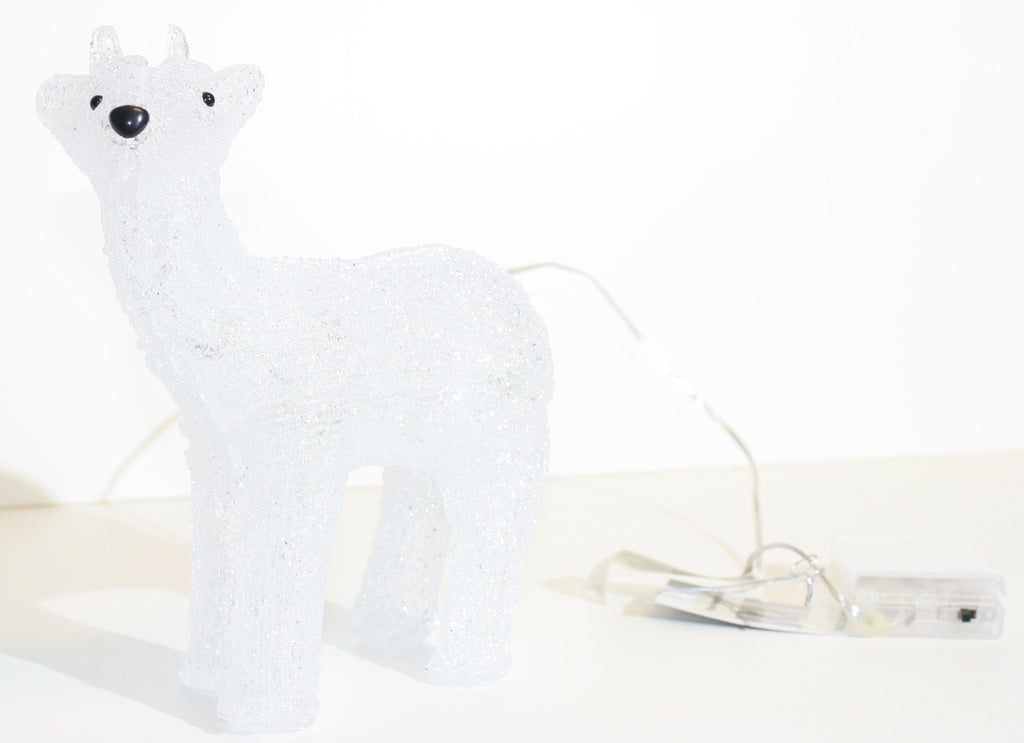 Acrylic Reindeer 8 LED - B/O - 8.5"
