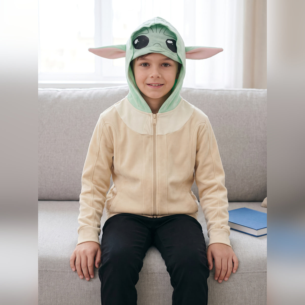 Star Wars Yoda Kids Boys Hoodie Mask with Ears