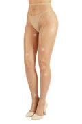 Starline Rhinestone Fishnet Tights - Nude