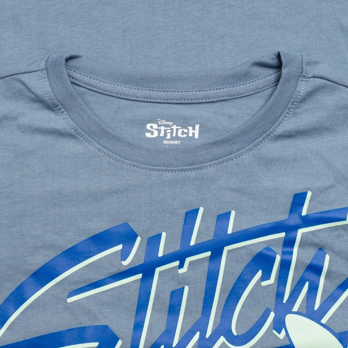 Stitch Character Chilling Boys Short Sleeve Light Blue Youth T-Shirt