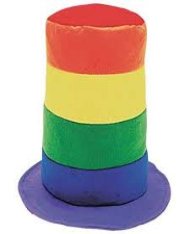 Rainbow Pride Stove Top Parade Hat