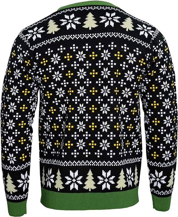 T-Rex DJ Holiday Dinosaur Sweater