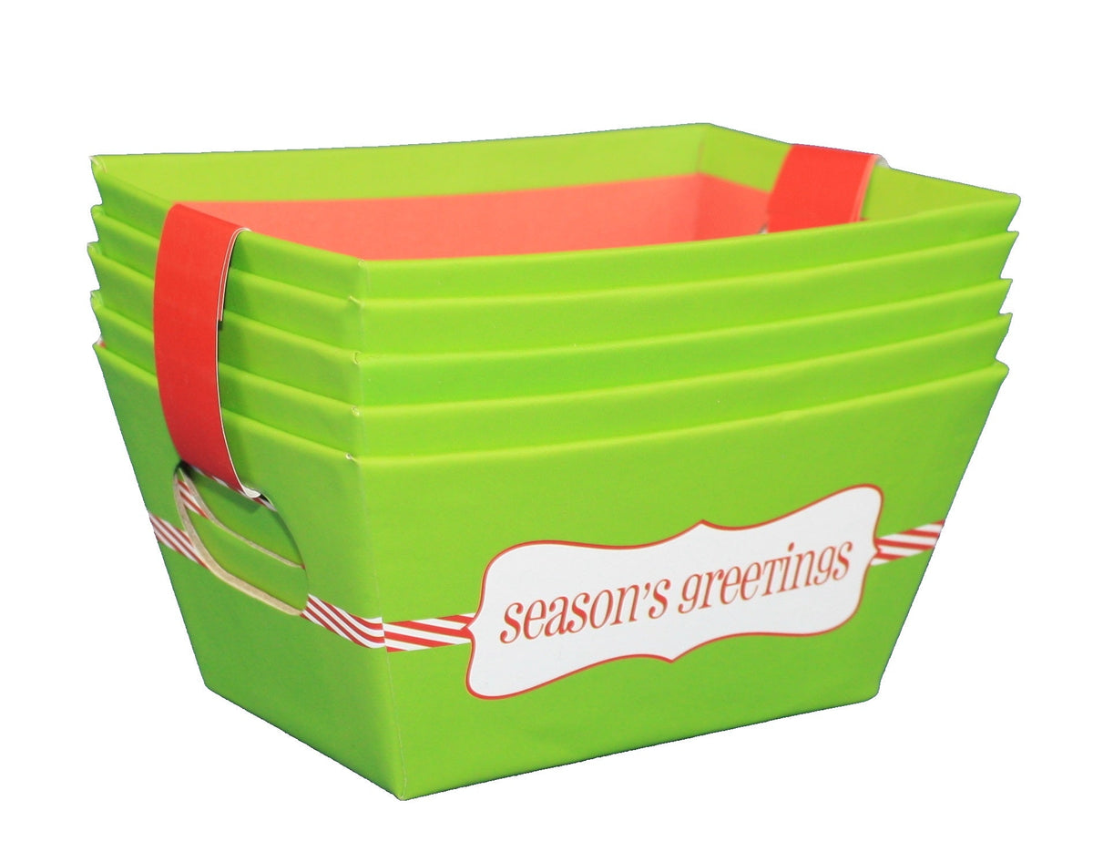 Small Rectangular Tray 5-Pack - Seasons Greetings