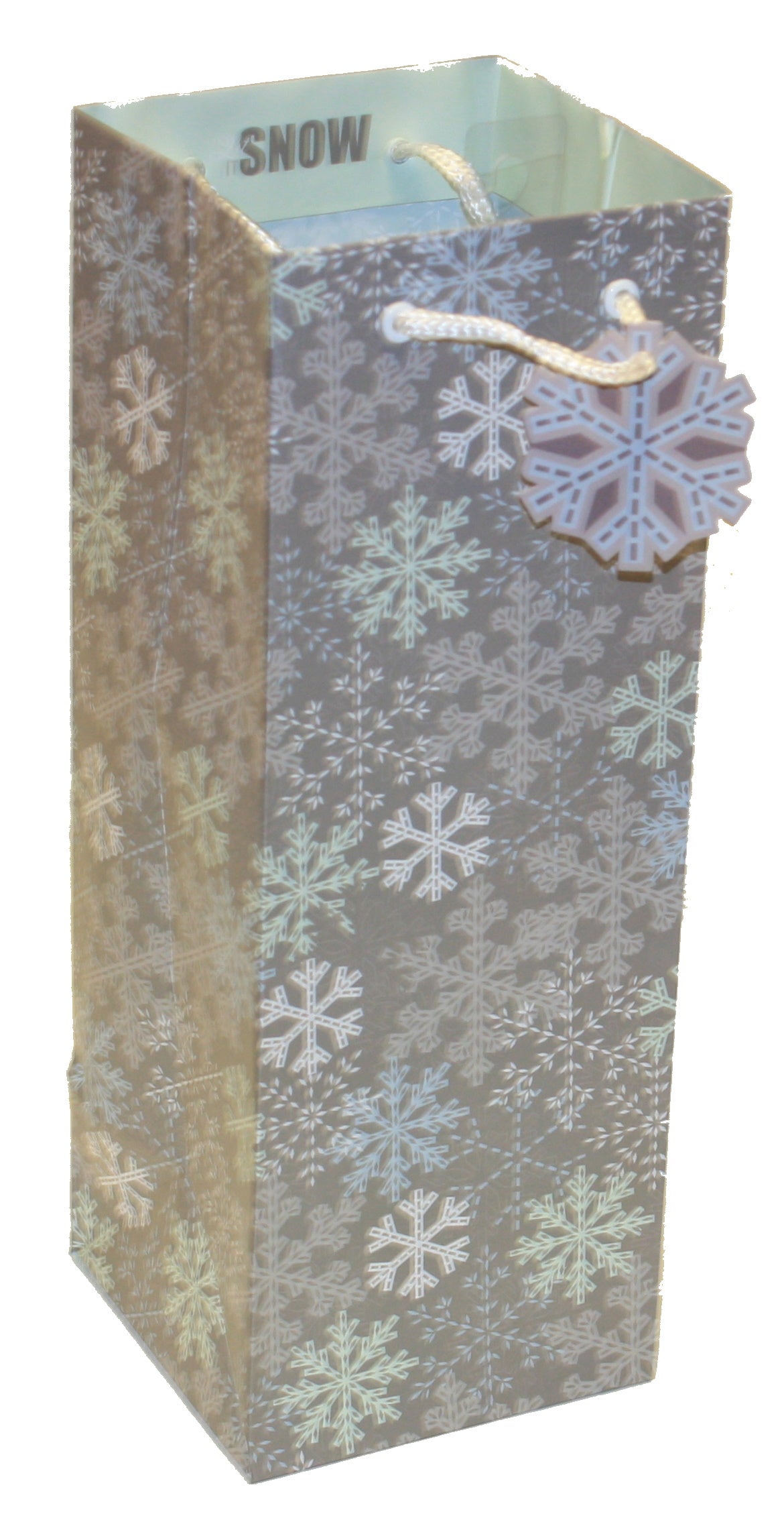 Bottle Gift Bag - Let It Snow