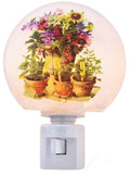 Glass Nightlight - Herb Garden - Pots