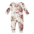 Baby Girl Cabbage Rose Cotton Romper