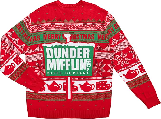 The Office Dunder Mifflin Adult Unisex Ugly Christmas Sweater