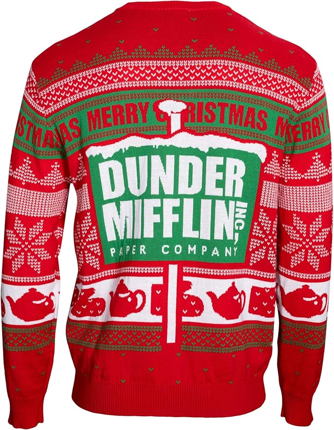 The Office Dunder Mifflin Adult Unisex Ugly Christmas Sweater