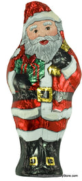 Hollow Foil Wrapped Santa - 5.25 oz