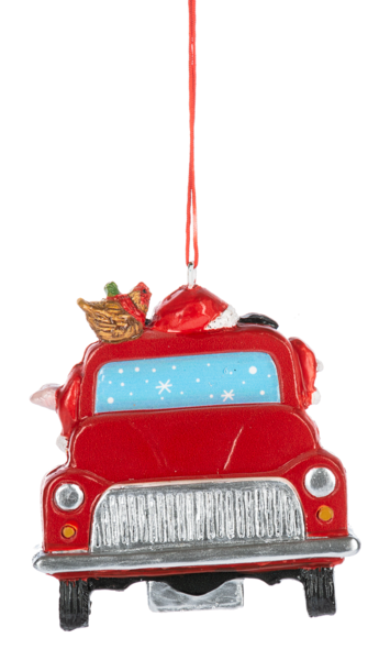 Farm Friends in a Pickup Truck Ornament