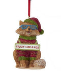 Cool Yule Animal Ornament - Fox
