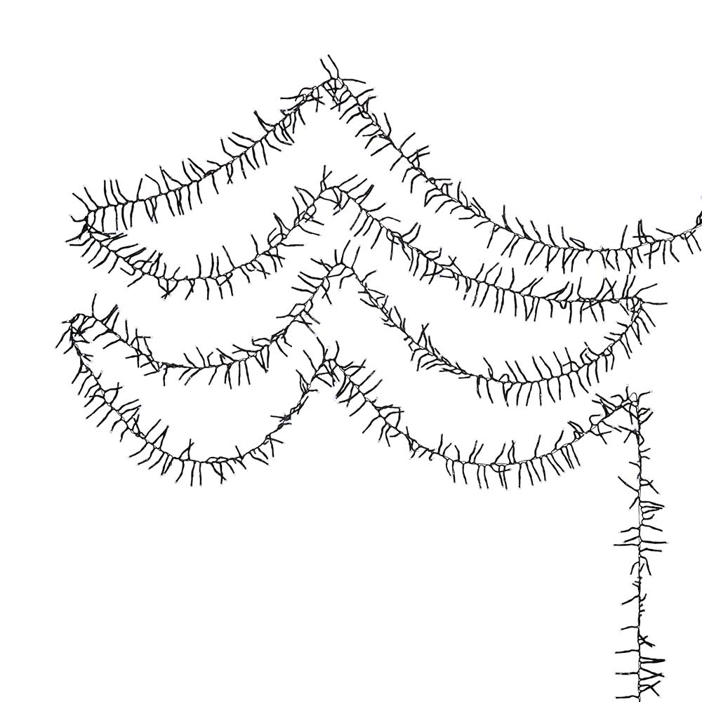 3000-Light Cool White LED White Wire Cluster Garland