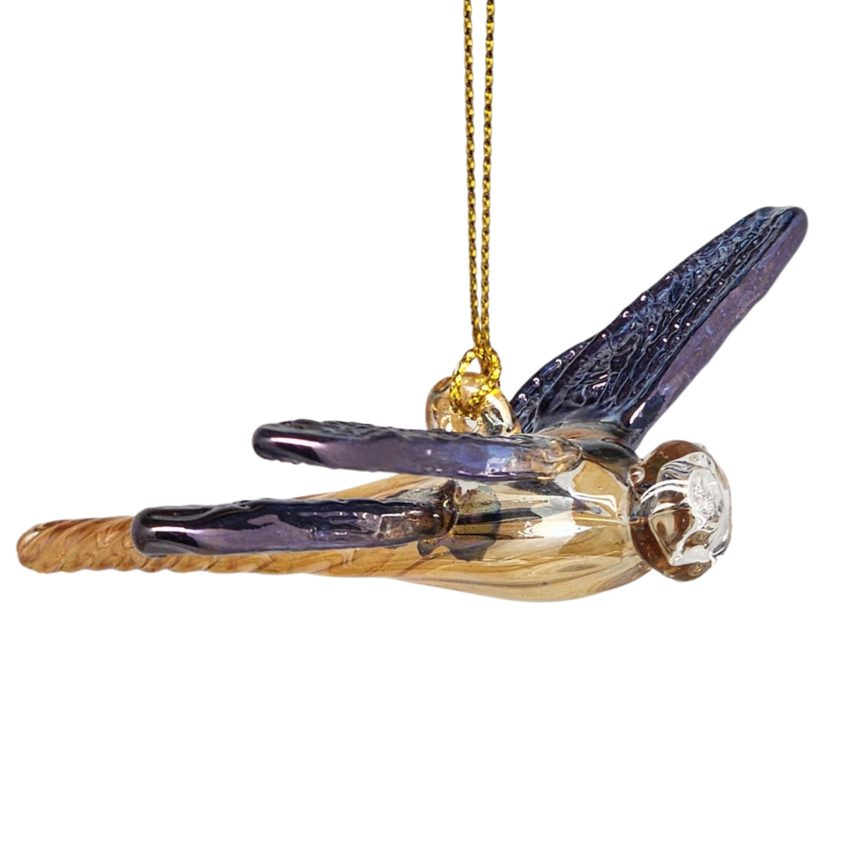 Egyptian Glass Dragon Fly - Blue Wings