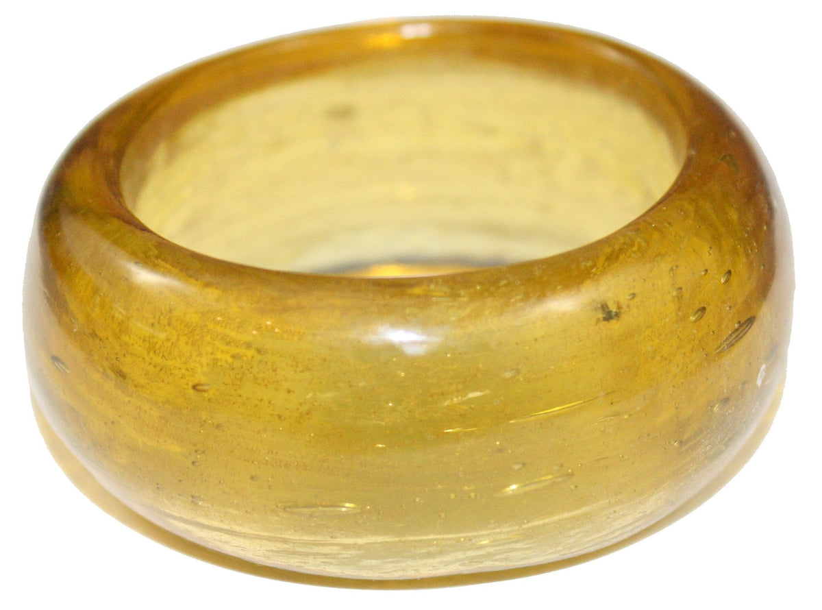 Napkin Ring Glass - Amber
