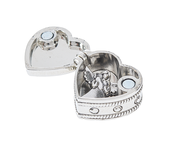 Angels in My Heart Prayer Box Charm