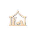 Unfinished Wood Bethlehem Nativity Shape - Christmas - Craft - up to 46" DIY