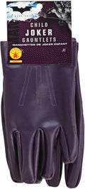 Batman Dark Knight The Joker Purple Costume Gloves CHILD