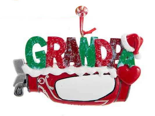 Grandpa Golf Bag Ornament