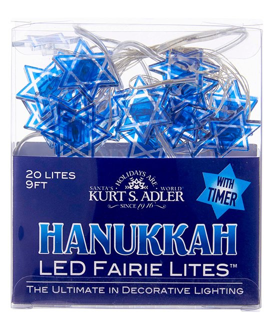 Battery-Operated Hanukkah LED Fairy Light - Dreidel
