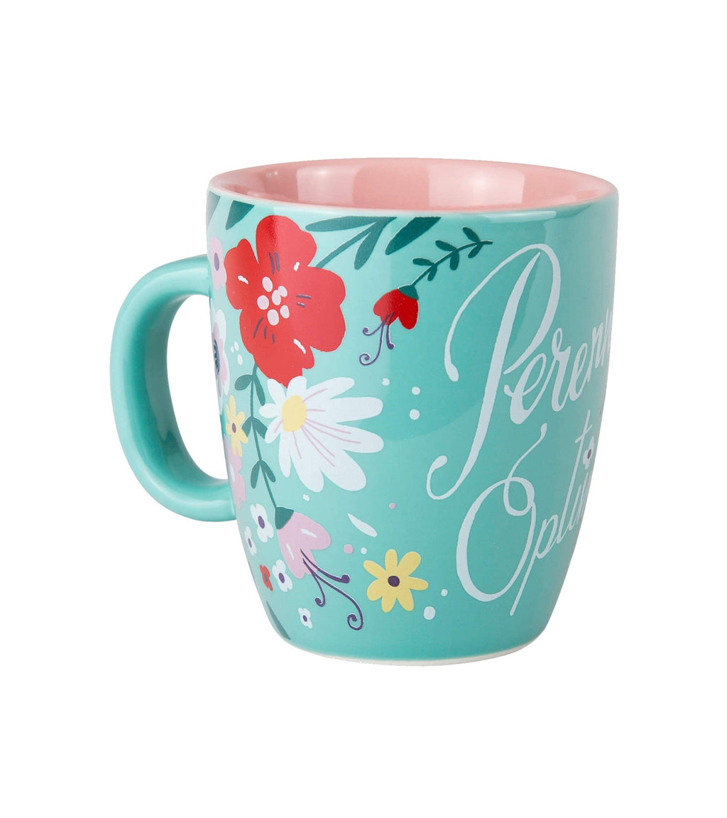 Perennial Optimist Curved Ceramic Mug