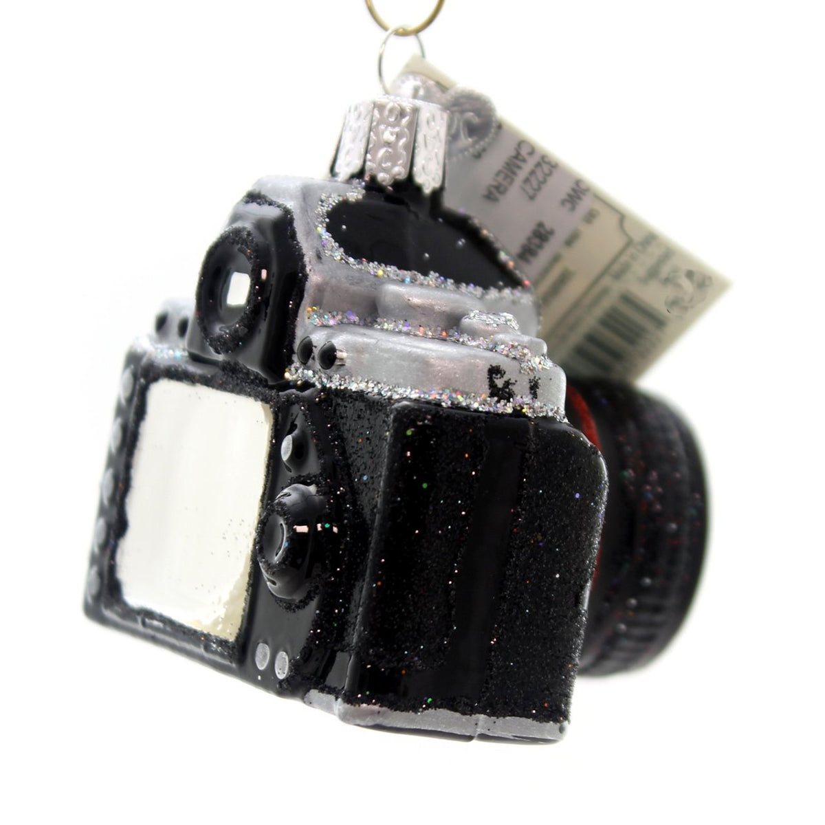Camera  Glass Ornament