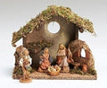 Figure Set With Italian Stable - Fontanini - 5"