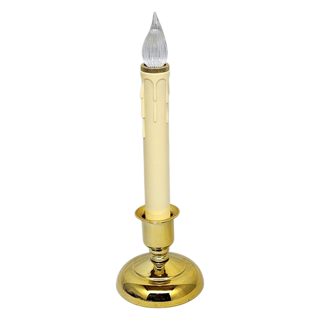 Cape Cod LED Window Candle - Brass