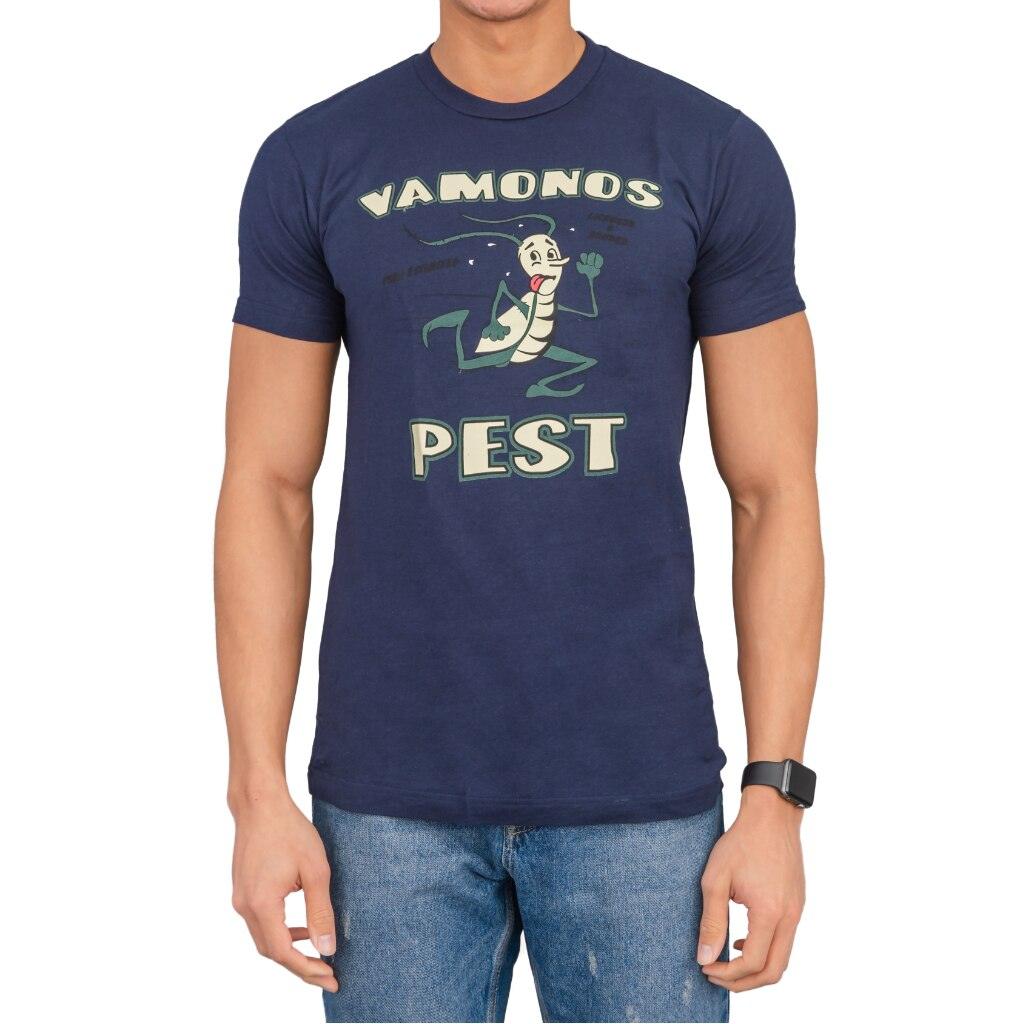 Vamonos Pest Logo Adult Unisex Halloween Cosplay Navy T-Shirt