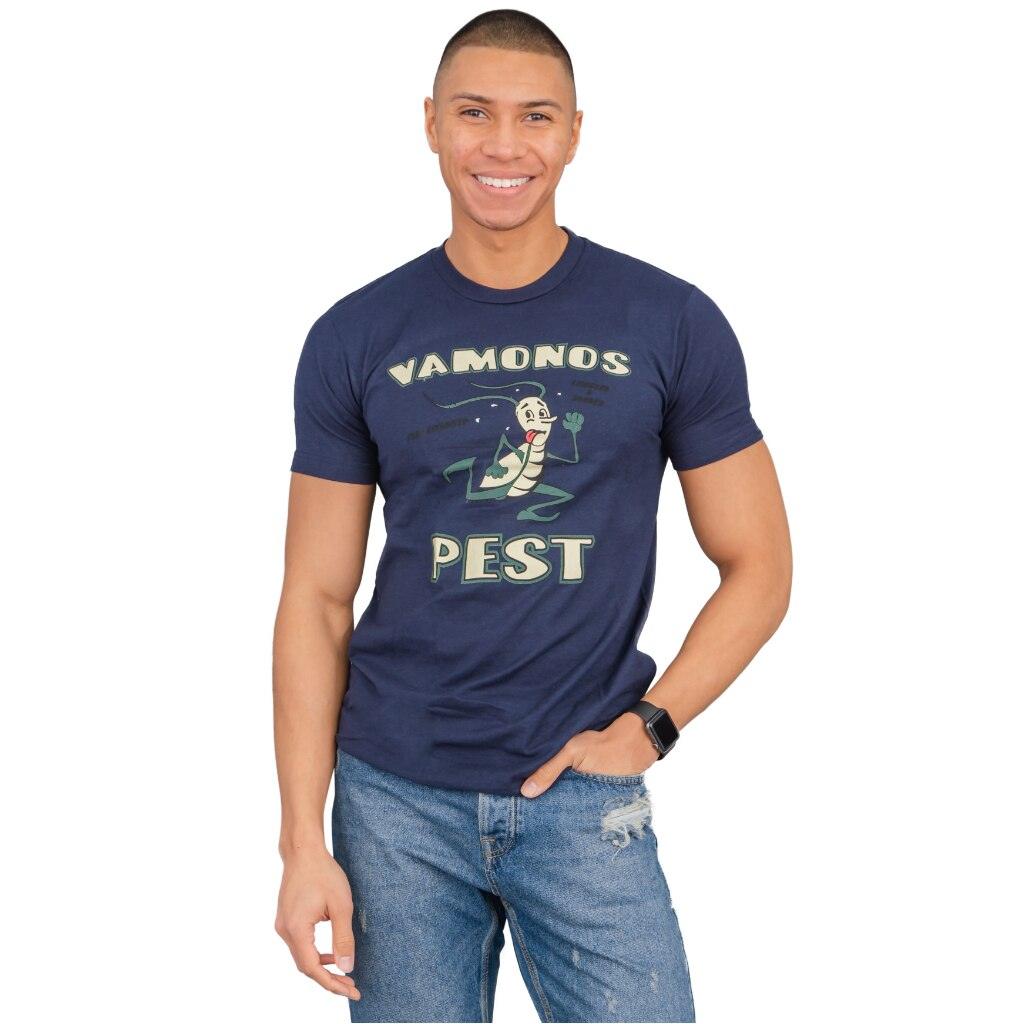 Vamonos Pest Logo Adult Unisex Halloween Cosplay Navy T-Shirt