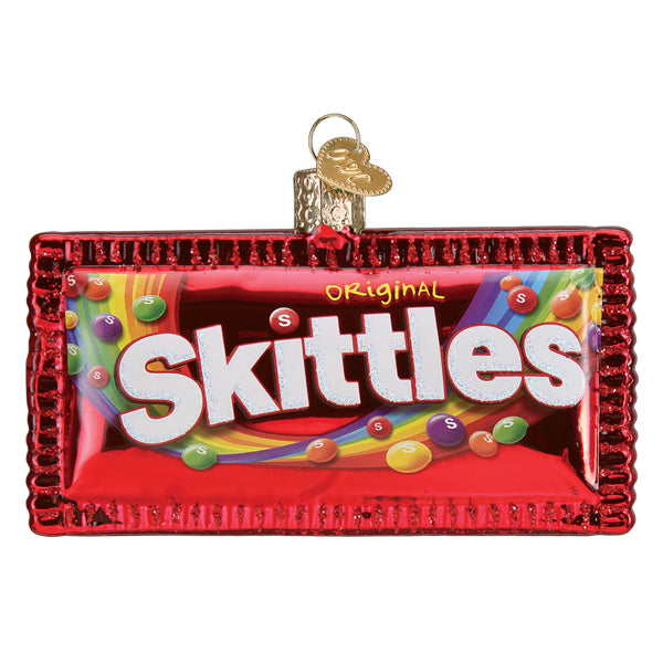 Skittles Glass Ornament