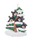Bear Family on Tree Ornament - Family of 4