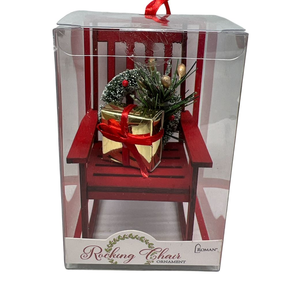 Wooden Rocking Chair Ornament