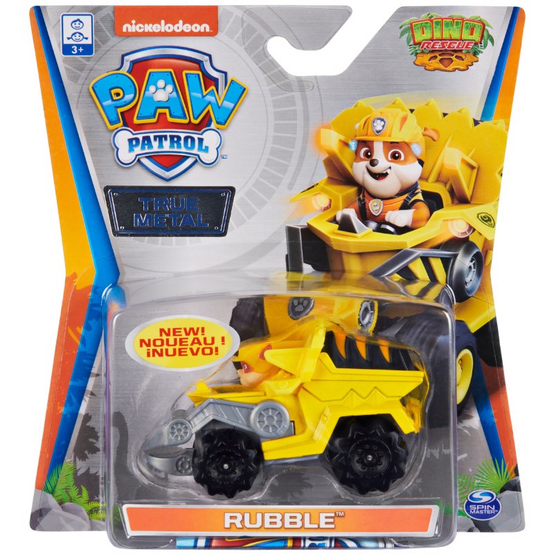 Paw Patrol True Metal - Rubble Dino Rescue Diecast Car