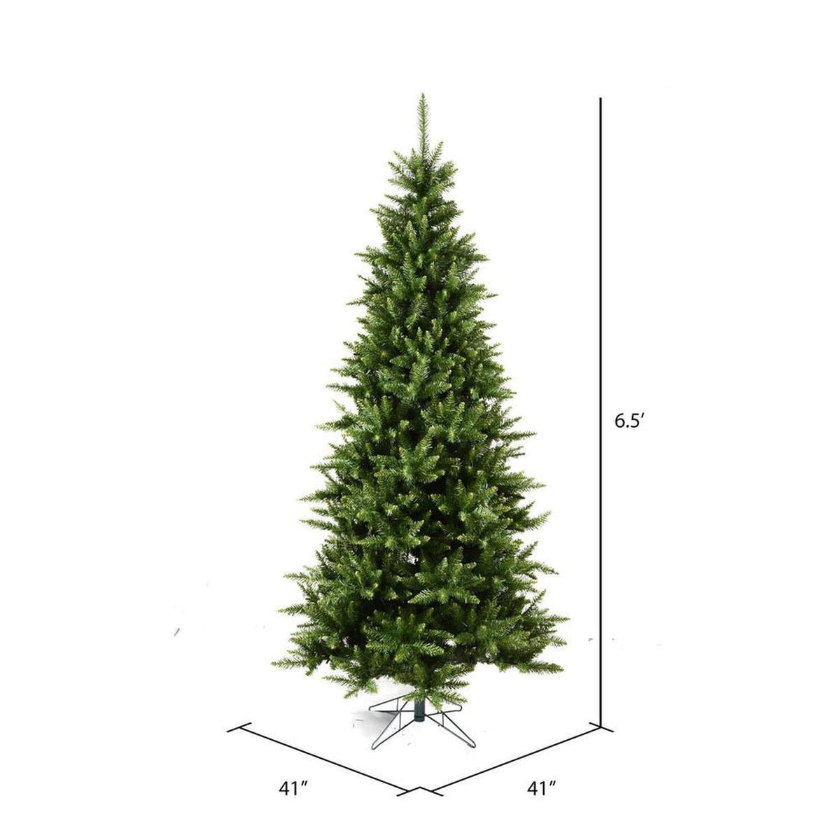 6.5' Camdon Fir Slim Artificial Christmas Tree, Unlit
