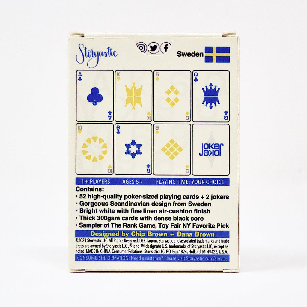 DEK of Cards: lagom (Sweden) - Impeccably Designed Scandinavian Playing Cards