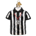 Referee Shirt Glass Ornament