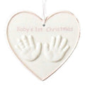 Hands in Heart Babies First Christmas - Pink