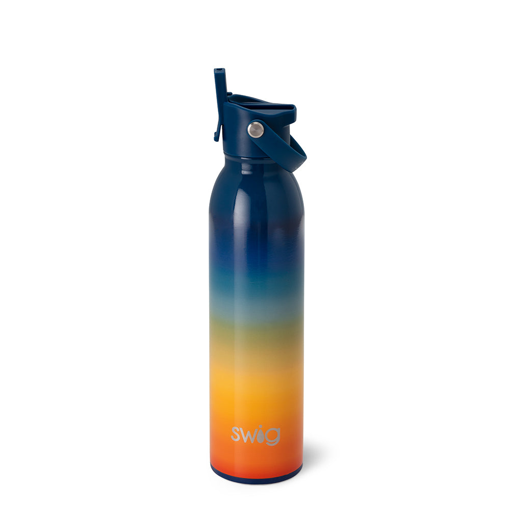 Retro Rainbow Flip and Sip Bottle