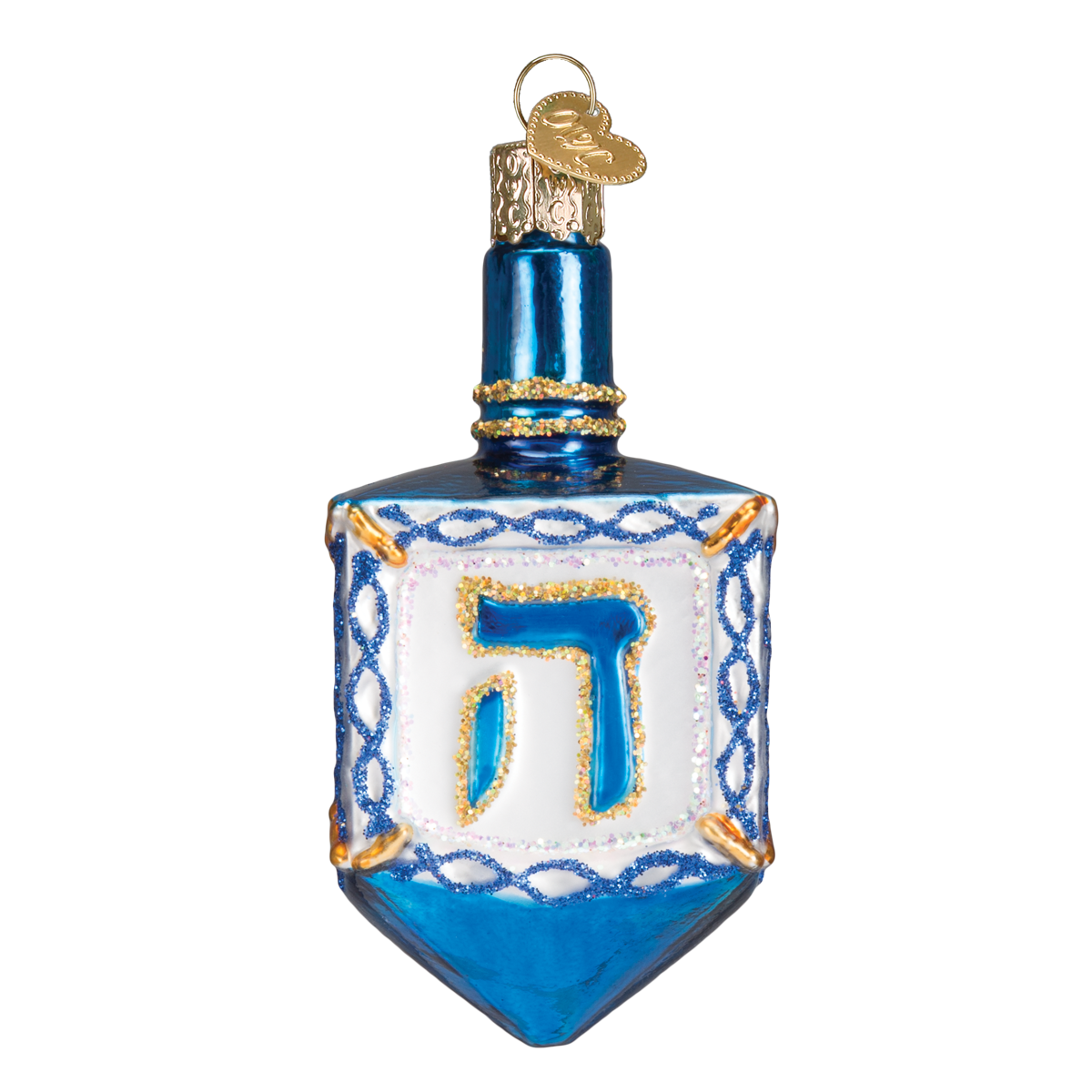 Dreidel Glass Ornament