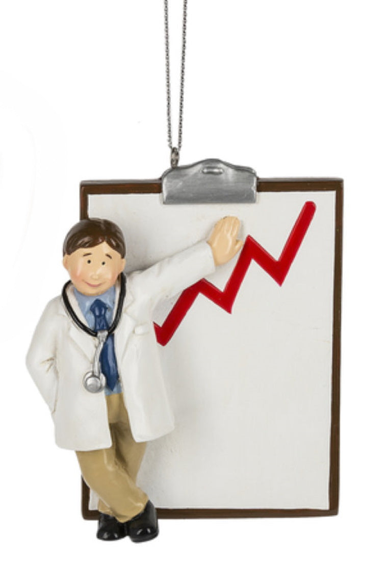 Doctor with Chart Ornament