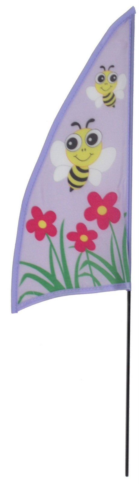 Mission Gallery Polyester 19 Inch Spring Banner Flag - Bee