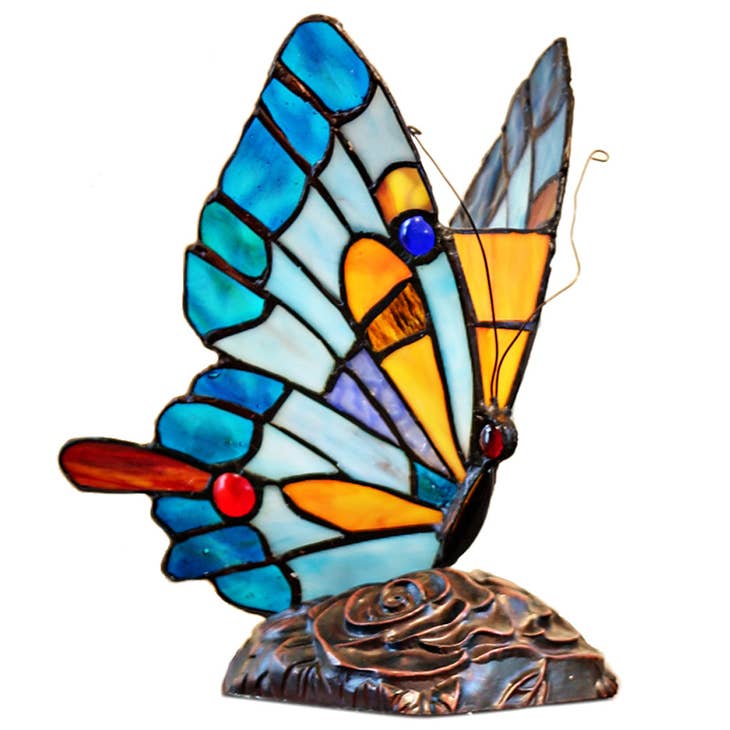 Kiara Blue Butterfly Accent Lamp