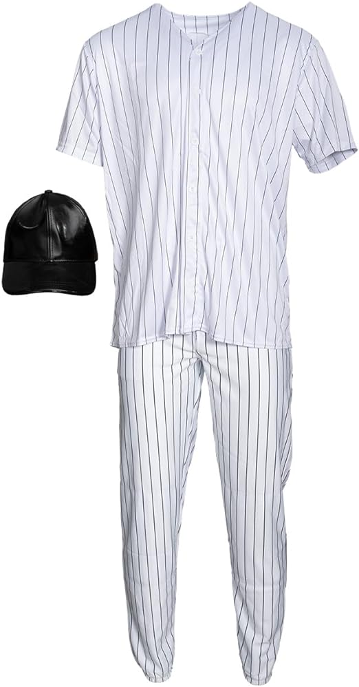 Warriors Jersey Pants and Hat Adult Unisex Halloween Cosplay Complete Set