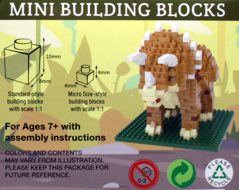 Mini Building Blocks - Triceratops