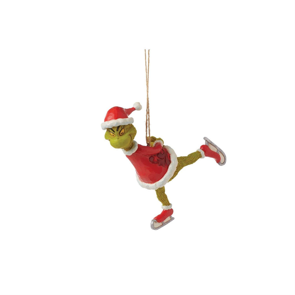 Grinch Ice Skating Ornament